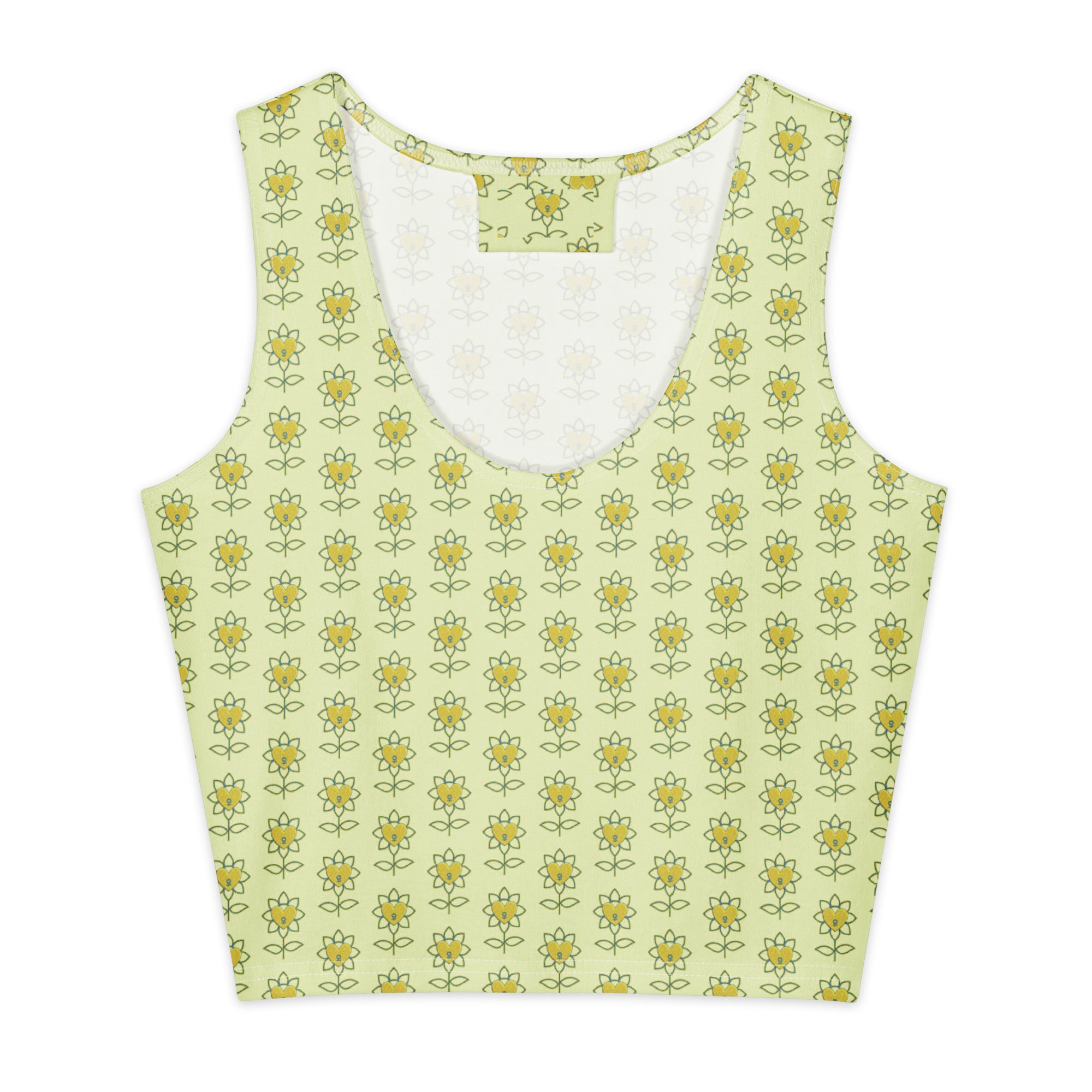 Flower Cotton crop top - Alivwood
