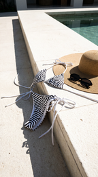 Maze All-over print recycled string bikini - Alivwood