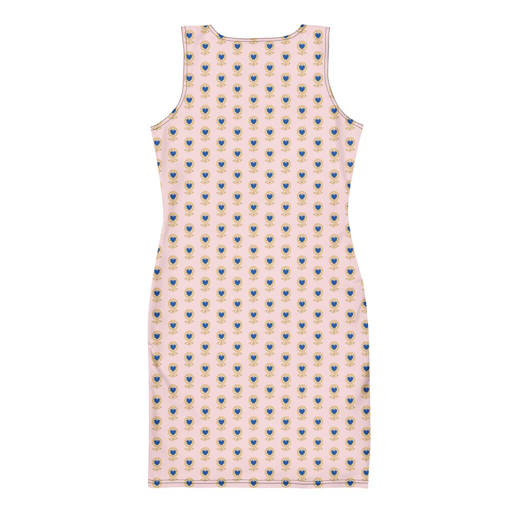 Flower pink Bodycon dress - Alivwood