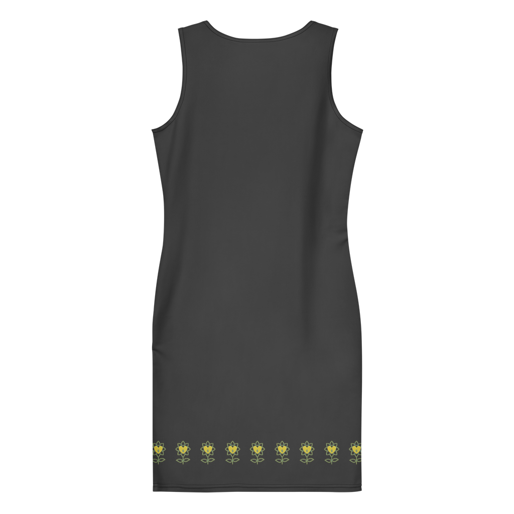 Alivwood Floral Black Bodycon dress - Alivwood