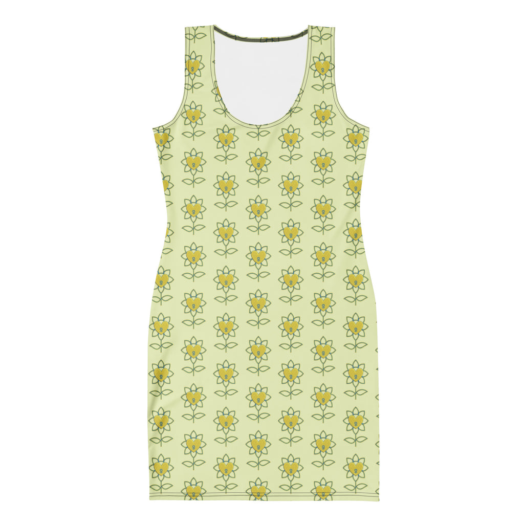 Flower Bodycon dress - Alivwood