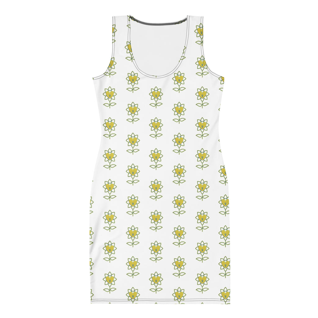 Flower Bodycon dress - Alivwood