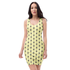 Flower and Pysanky Bodycon dress - Alivwood