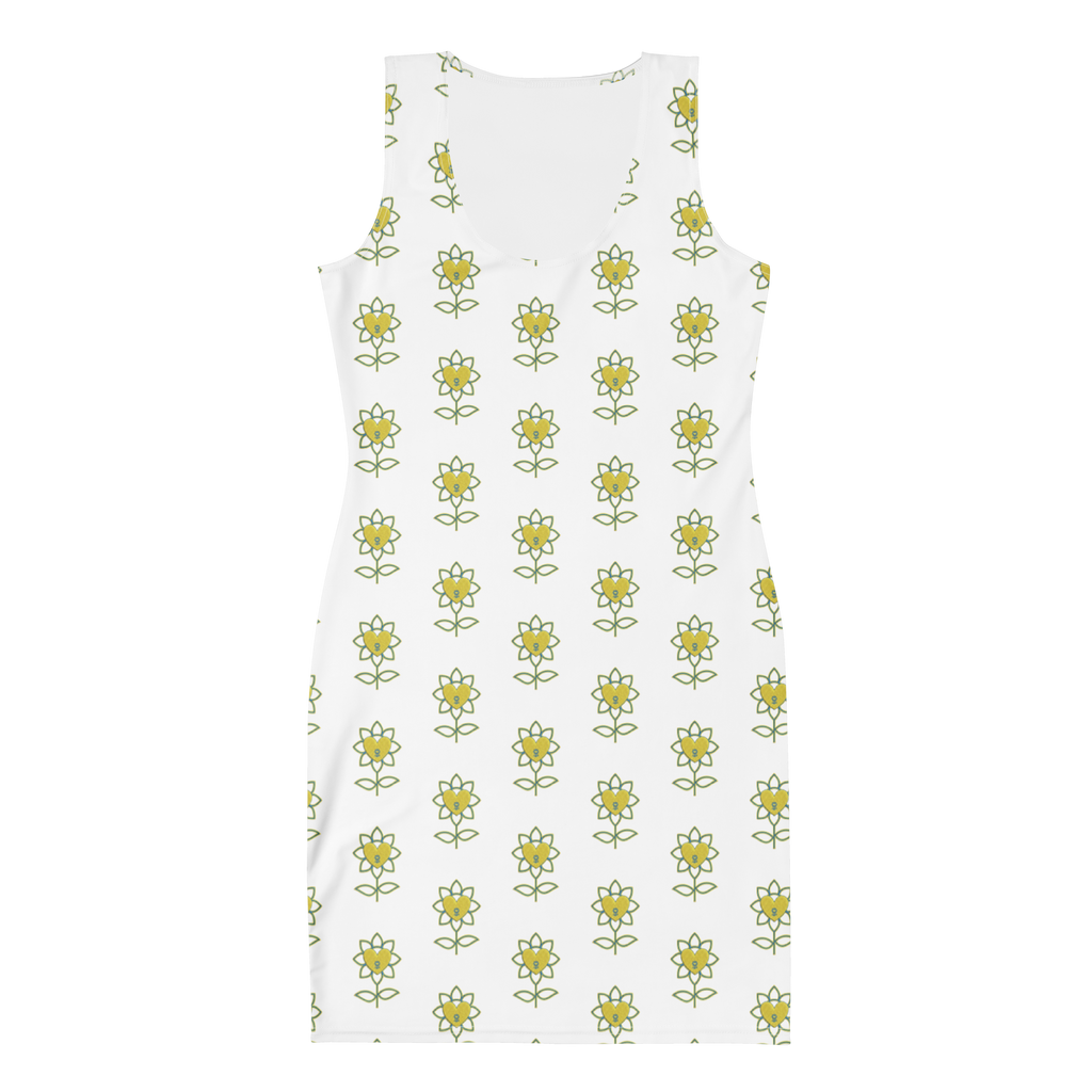 Flower Bodycon dress - Alivwood