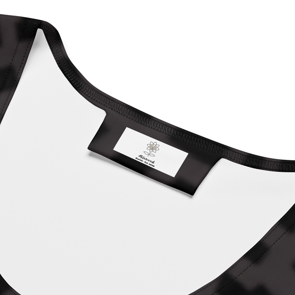 Maze and Sunflower Black low Bodycon dress - Alivwood
