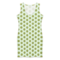 Flower Candy Honeydew Cotton bodycon dress - Alivwood