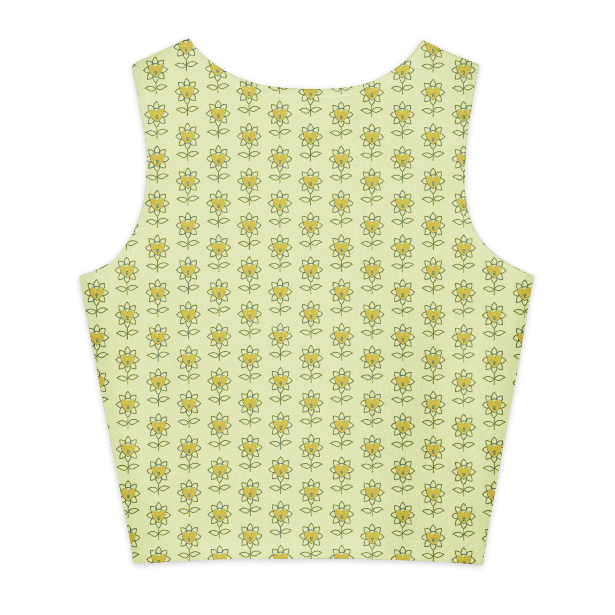 Flower Cotton crop top - Alivwood