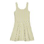 Alivwood Flower White Cotton skater dress - Alivwood