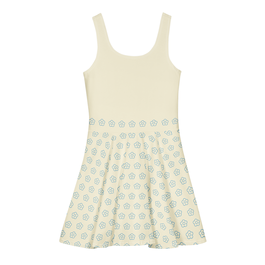 Logo Alivwood Blue Jeans Cotton skater dress - Alivwood