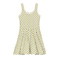 Alivwood Flower White Cotton skater dress - Alivwood