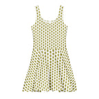 Alivwood Flower White Cotton skater dress - Alivwood