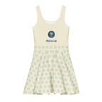 Logo Alivwood Blue Jeans Cotton skater dress - Alivwood