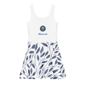 Logo Alivwood Blue Jeans Cotton skater dress - Alivwood