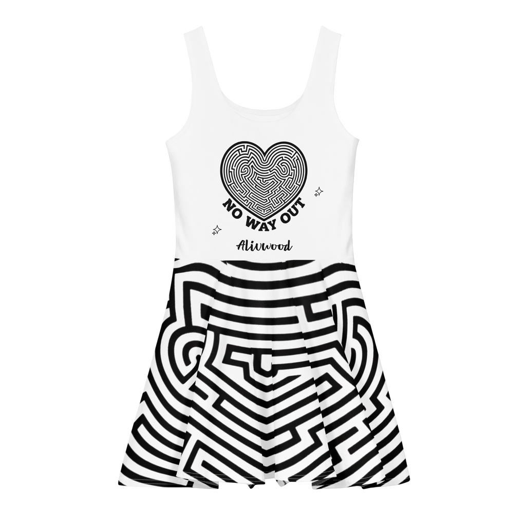 No Way Out Cotton skater dress - Alivwood