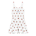 Strawberry white Alivwood Cotton skater dress - Alivwood