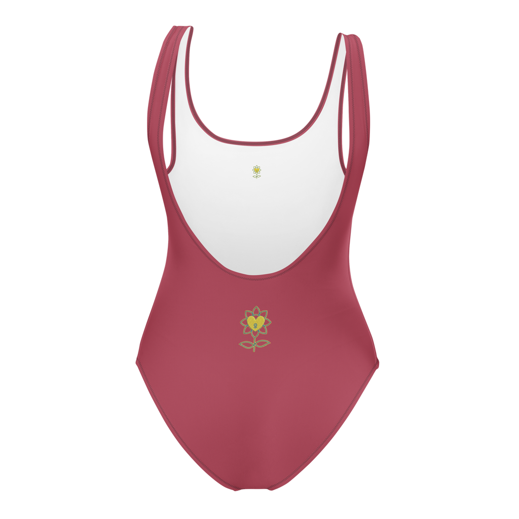 Air Balloon Hippie Pink One-Piece Swimsuit - Alivwood