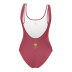 Flower Dog Hippie Pink One-Piece Swimsuit - Alivwood