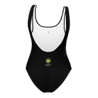 Flower+Prosecco+gifts Black One-Piece Swimsuit - Alivwood