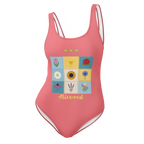 Flower Matrix Froly One-Piece Swimsuit - Alivwood