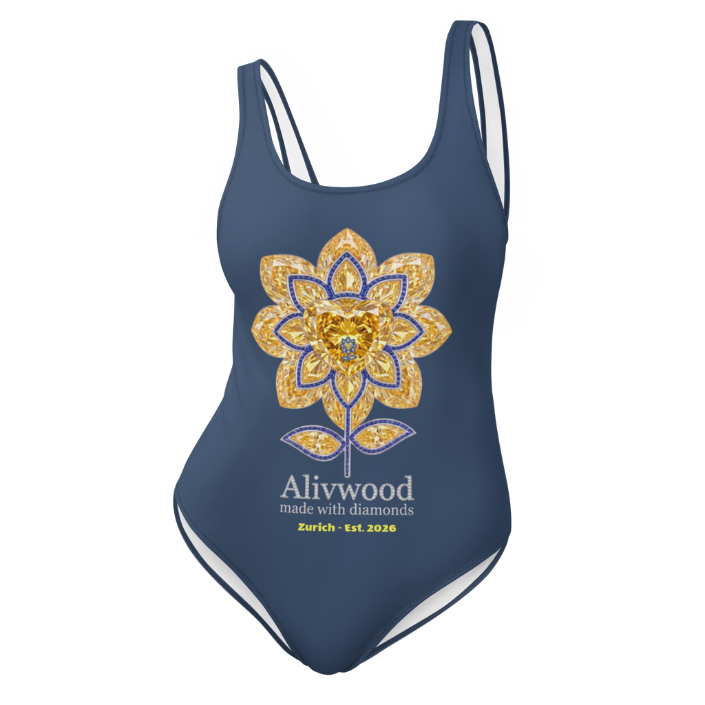 Alivwood Diamond Cello One-Piece Swimsuit - Alivwood