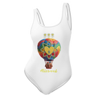 Air Balloon White One-Piece Swimsuit - Alivwood