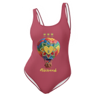 Air Balloon Hippie Pink One-Piece Swimsuit - Alivwood