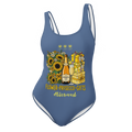 Flower+Prosecco+gifts Kashmir Blue One-Piece Swimsuit - Alivwood