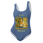 Flower+Prosecco+gifts Kashmir Blue One-Piece Swimsuit - Alivwood