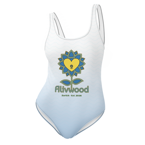 Alivwood 50Shades W/Blue One-Piece Swimsuit - Alivwood