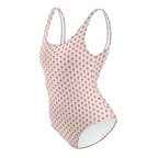 Flower Pink One-Piece Swimsuit - Alivwood