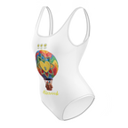 Air Balloon White One-Piece Swimsuit - Alivwood
