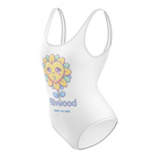 Funny heart White One-Piece Swimsuit - Alivwood