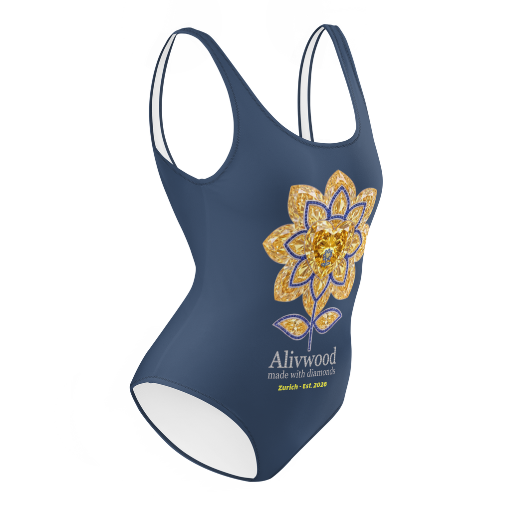 Alivwood Diamond Cello One-Piece Swimsuit - Alivwood