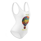 Air Balloon White One-Piece Swimsuit - Alivwood