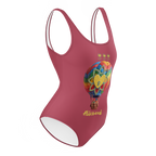 Air Balloon Hippie Pink One-Piece Swimsuit - Alivwood