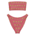 Flower Cabaret Recycled bandeau bikini - Alivwood