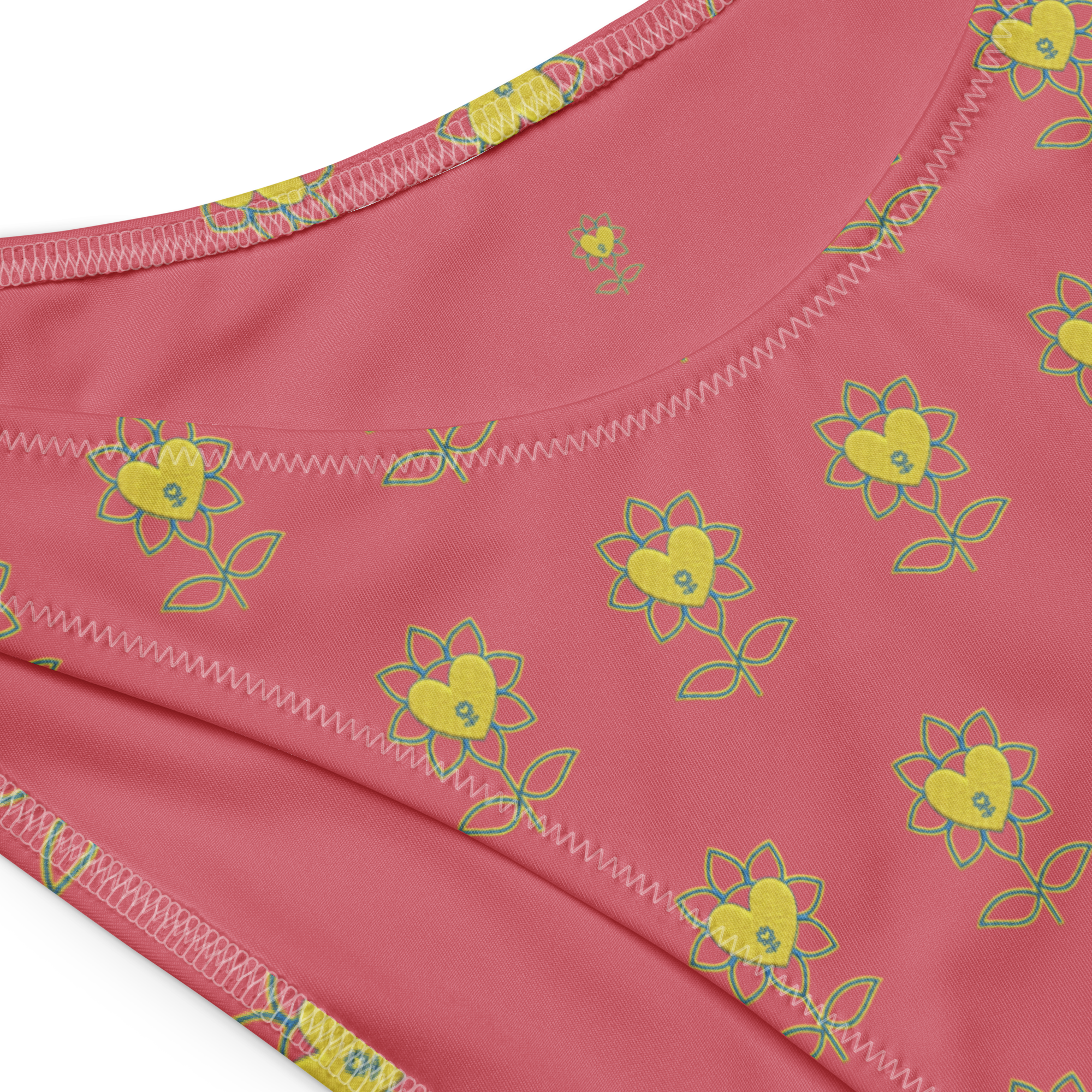 Flower Cabaret Recycled bandeau bikini - Alivwood