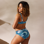 Waves Recycled high-waisted bikini - Alivwood