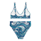 Waves Recycled high-waisted bikini - Alivwood
