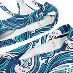 Waves Recycled high-waisted bikini - Alivwood