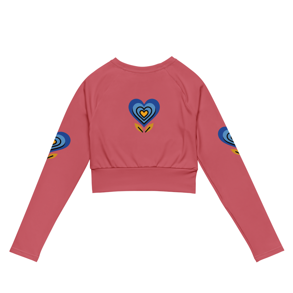 Can't explain Recycled long-sleeve crop top - Alivwood