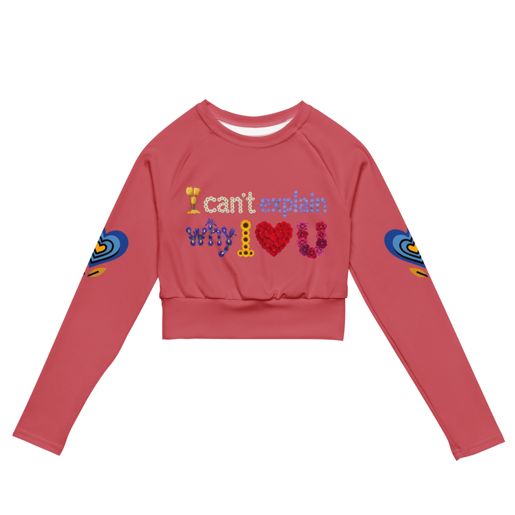 Can't explain Recycled long-sleeve crop top - Alivwood