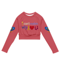 Can't explain Recycled long-sleeve crop top - Alivwood
