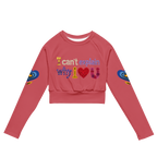 Can't explain Recycled long-sleeve crop top - Alivwood