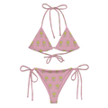 Flower Melanie All-over print recycled string bikini - Alivwood