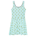Flower Allover Skater Dress - Alivwood