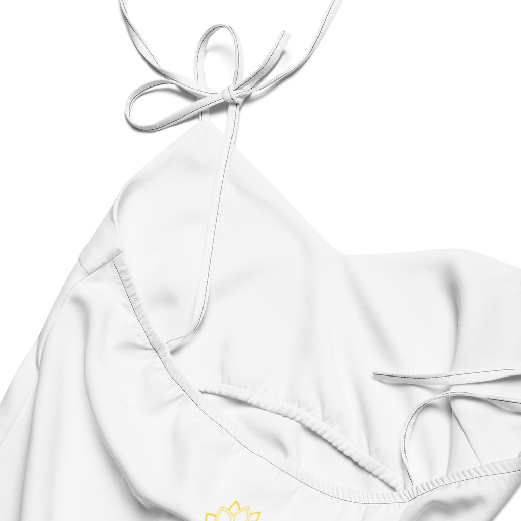 Alivwood Logo Tie-strap midi dress - Alivwood