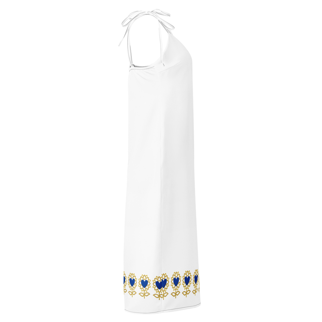 Alivwood Logo Tie-strap midi dress - Alivwood