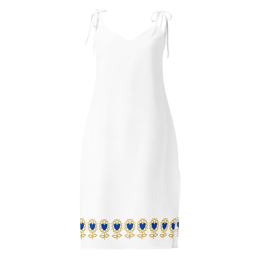Alivwood Logo Tie-strap midi dress - Alivwood
