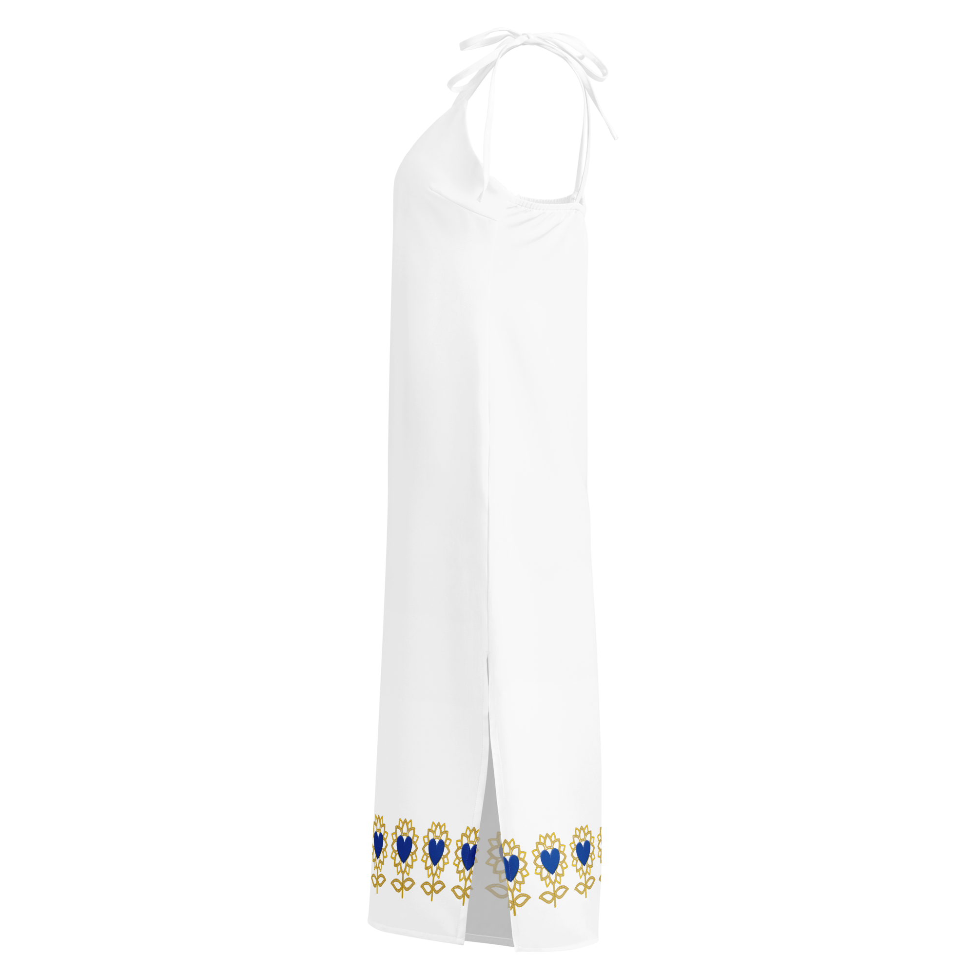 Alivwood Logo Tie-strap midi dress - Alivwood
